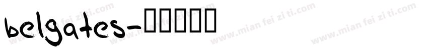belgates字体转换