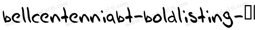 bellcentenniabt-boldlisting字体转换