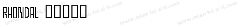 Rhondal字体转换