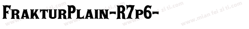 FrakturPlain-R7p6字体转换