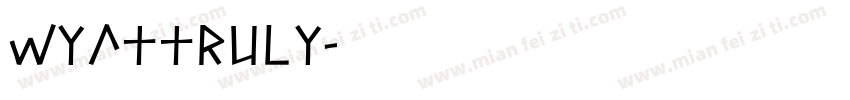 Wyattruly字体转换
