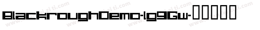 BlackroughDemo-lg9Gw字体转换