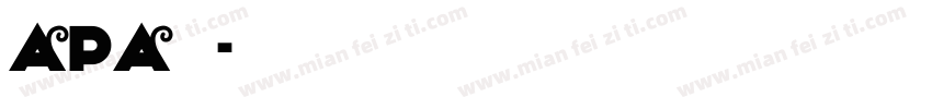 apa字体字体转换