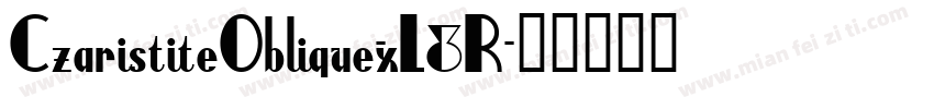 CzaristiteOblique-xL8R字体转换