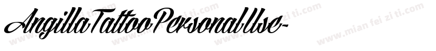 AngillaTattooPersonalUse字体转换