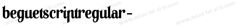 beguetscriptregular字体转换