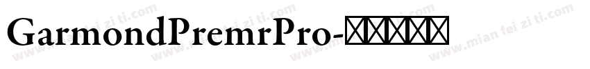 GarmondPremrPro字体转换