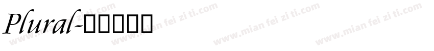 Plural字体转换