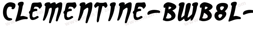 Clementine-BWB8l字体转换