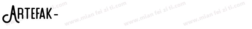 Artefak字体转换