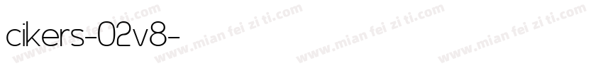 cikers-02v8字体转换