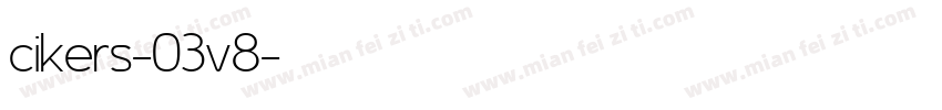 cikers-03v8字体转换