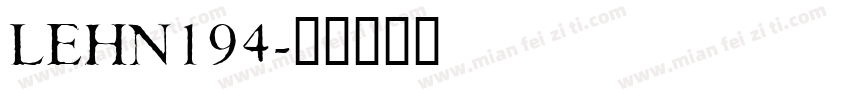 LEHN194字体转换