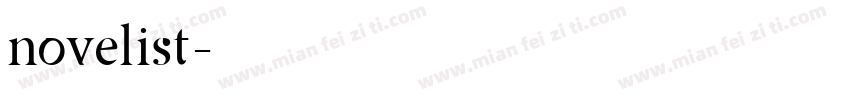 novelist字体转换