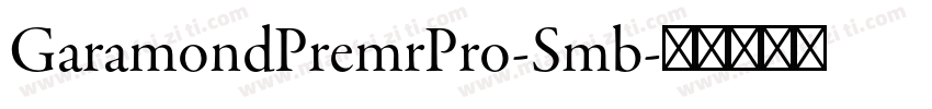 GaramondPremrPro-Smb字体转换