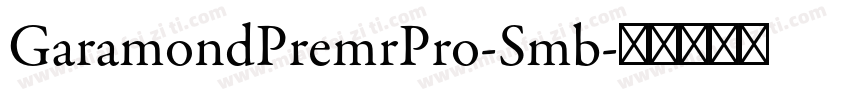 GaramondPremrPro-Smb字体转换