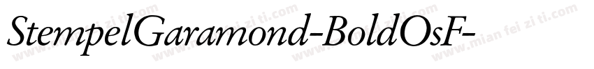 StempelGaramond-BoldOsF字体转换