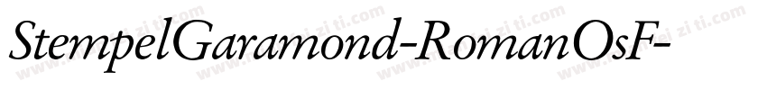StempelGaramond-RomanOsF字体转换