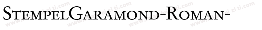 StempelGaramond-Roman字体转换