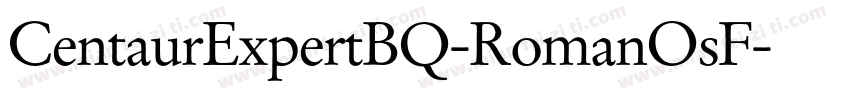 CentaurExpertBQ-RomanOsF字体转换