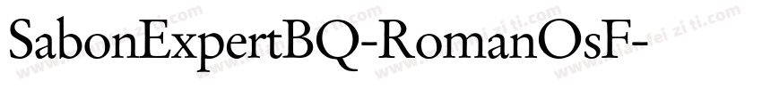 SabonExpertBQ-RomanOsF字体转换