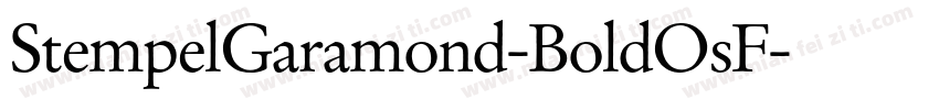 StempelGaramond-BoldOsF字体转换