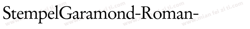 StempelGaramond-Roman字体转换