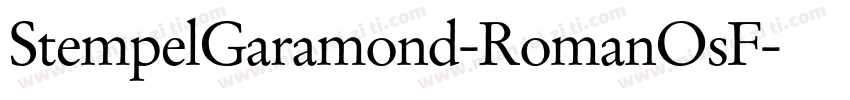 StempelGaramond-RomanOsF字体转换