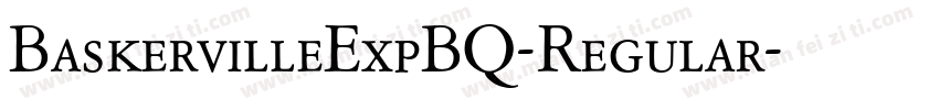 BaskervilleExpBQ-Regular字体转换