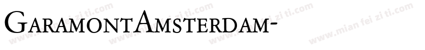 GaramontAmsterdam字体转换