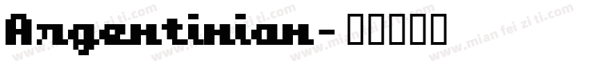 Argentinian字体转换