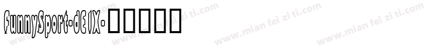 FunnySport-dE1X字体转换