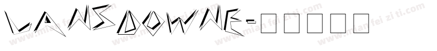 Lansdowne字体转换