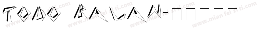 Todo_balan字体转换