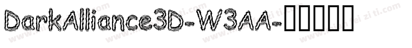 DarkAlliance3D-W3AA字体转换