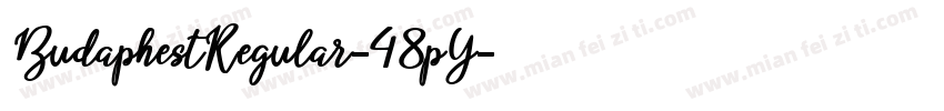 BudaphestRegular-48pY字体转换