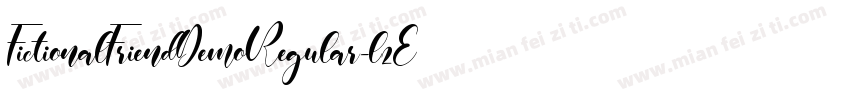 FictionalFriendDemoRegular-l2Ed字体转换