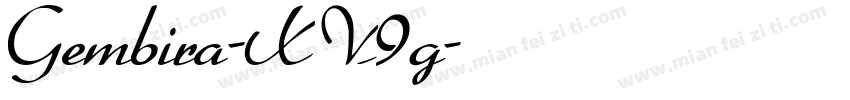 Gembira-XV9g字体转换