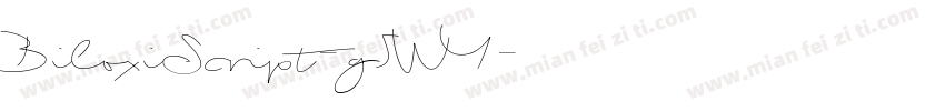 BiloxiScript-g5WY字体转换