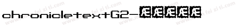 chronicletextG2字体转换