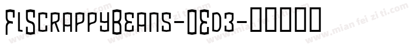 FlScrappyBeans-OEd3字体转换