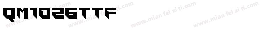 QM1D26ttf字体转换