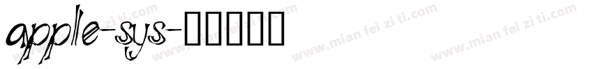 apple-sys字体转换
