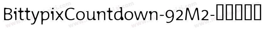 BittypixCountdown-92M2字体转换