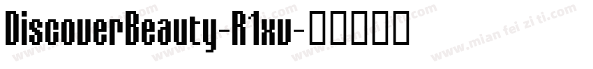 DiscoverBeauty-R1xv字体转换