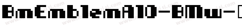 BmEmblemA10-BMw字体转换