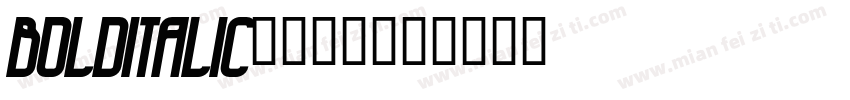 BOLDITALIC字体下载字体转换