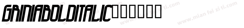 GriniaBolditalic字体转换