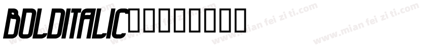 bolditalic字体字体转换