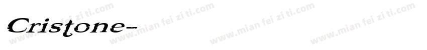 Cristone字体转换